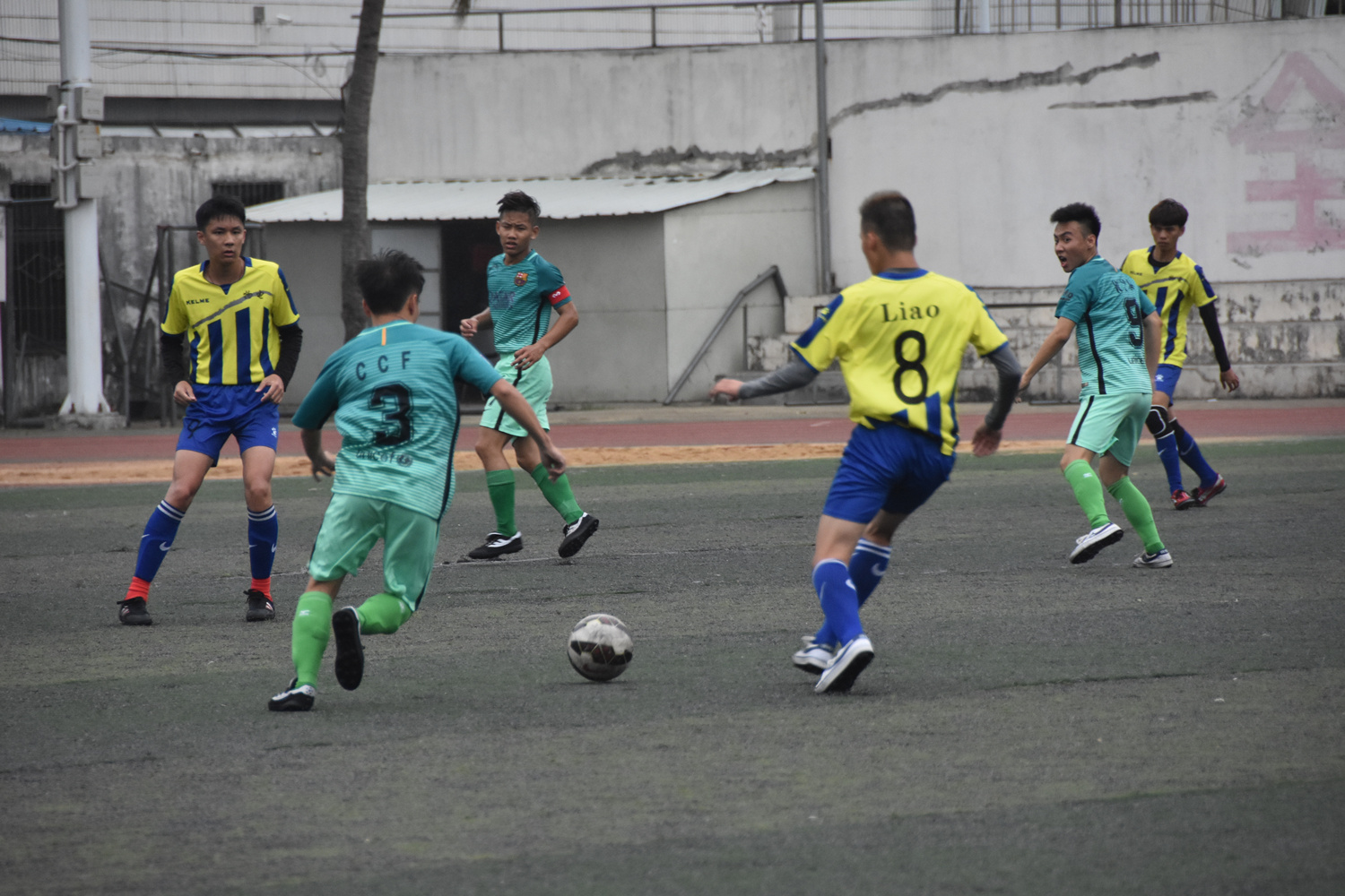 旅游学院参加校级足球赛