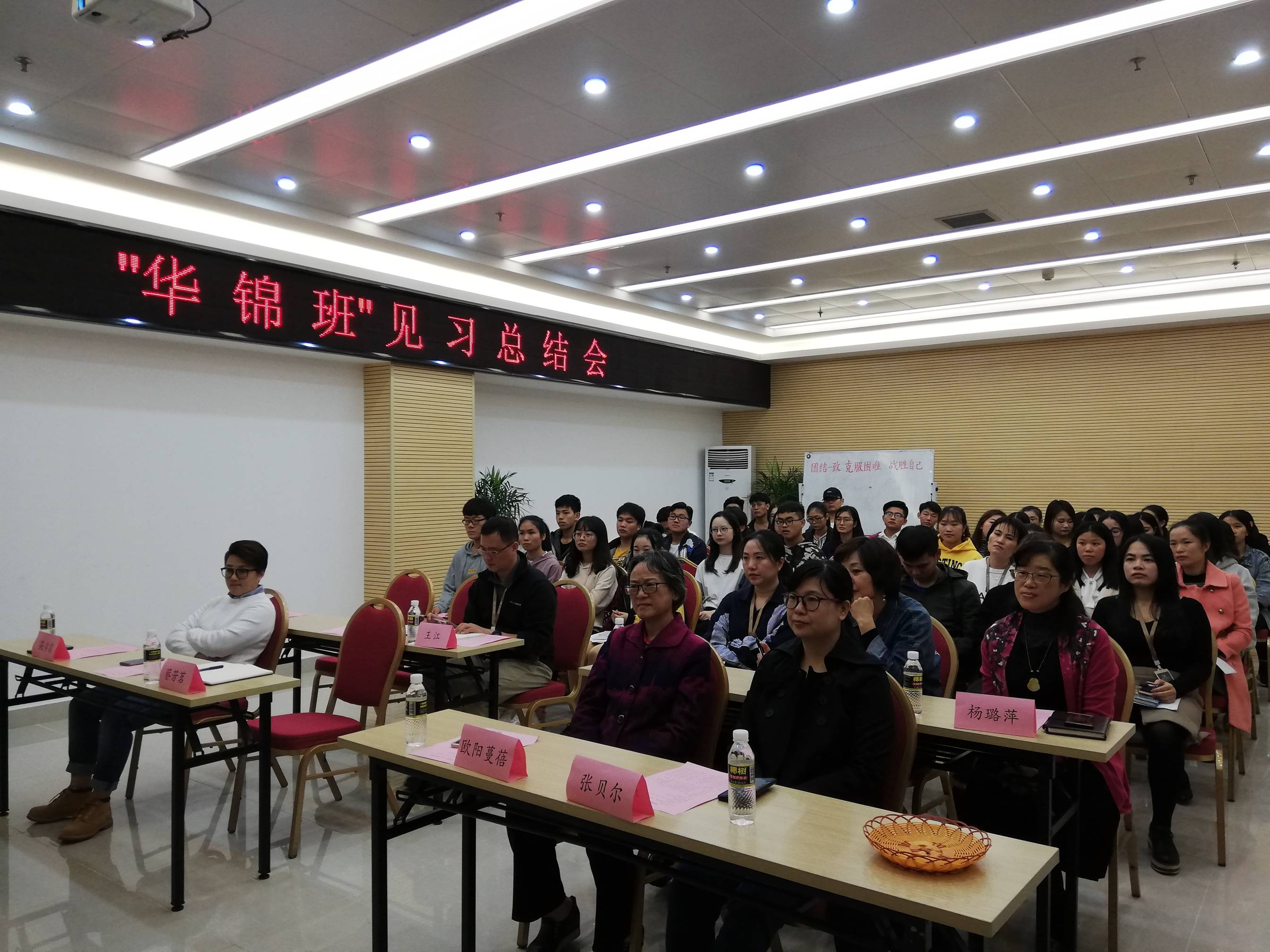 旅游学院举办2017级旅游管理专业（华锦班）见习总结会